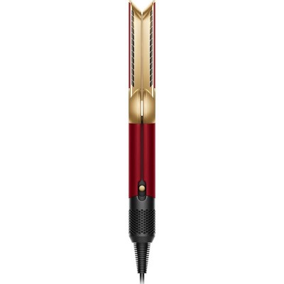 Випрямляч Dyson з вологого на сухе HТ01 Airstrait Red Velvet/Gold, темп.режимів-3, 80-140С, OLED-дисплей, метал, червоний