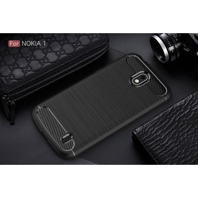 Чехол для моб. телефона Laudtec для Nokia 1 Carbon Fiber (Black) (LT-N1B)