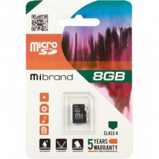 Карта пам'яті Mibrand 8GB microSD class 4 (MICDC4/8GB) Карта пам'яті Mibrand 8GB microSD class 4 (MICDC4/8GB)