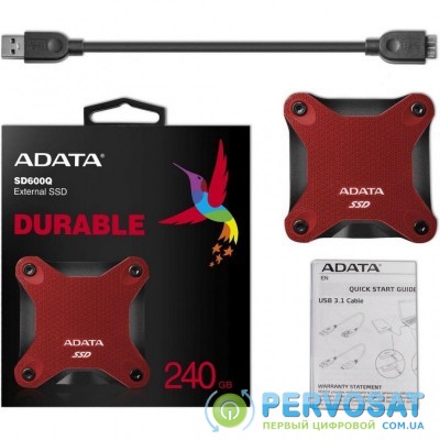 Накопитель SSD USB 3.2 240GB ADATA (ASD600Q-240GU31-CRD)