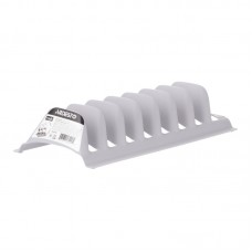 Підставка для кришок Ardesto, 29.5х13.5х6.5см, пластик, сірий Підставка для кришок Ardesto, 29.5х13.5х6.5см, пластик, сірий