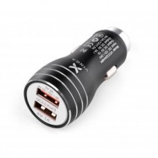 Зарядний пристрій Vinga QC3 Quick Dual USB Car Charger aluminium 18W Max (VCCQAABK) Зарядний пристрій Vinga QC3 Quick Dual USB Car Charger aluminium 18W Max (VCCQAABK)