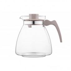 Заварник Termisil Ewa, 2100мл, конус, боросилікатне скло+пластик, сірий Заварник Termisil Ewa, 2100мл, конус, боросилікатне скло+пластик, сірий