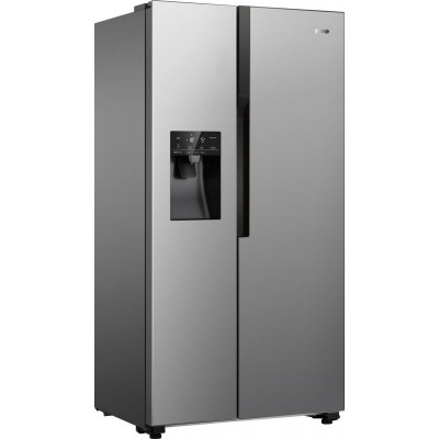 Холодильник Gorenje SBS, 179x68x91см, 2 дв., Х- 368л, М- 167л, A++, NF Plus, Інвертор, диспенсер, резервуар, Дисплей, сірий