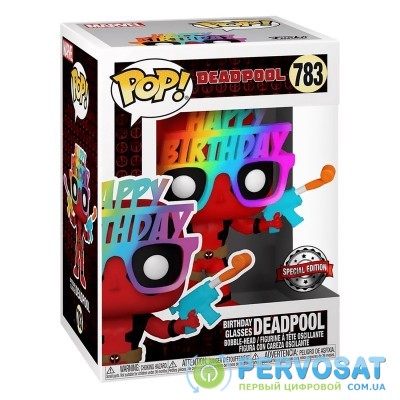 Funko Коллекционная фигурка Funko POP! Bobble Marvel Deadpool 30th Birthday Glasses Deadpool (Exc) 54687