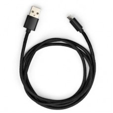 Дата кабель USB 2.0 AM to Micro 5P 1m nylon black Vinga (VCPDCMNB1BK) Дата кабель USB 2.0 AM to Micro 5P 1m nylon black Vinga (VCPDCMNB1BK)
