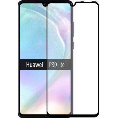 Стекло защитное MakeFuture для Huawei P30 Lite Black Full Cover Full Glue (MGF-HUP30L)