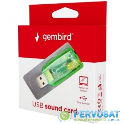 Переходник USB2.0-Audio GEMBIRD (SC-USB-01)