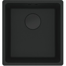 Мийка кухонна Franke Maris, фраграніт, прямокутник, без крила, 403х433х200мм, чаша - 1, монтаж під стільницю, MRG 110-37, чорний матовий Мийка кухонна Franke Maris, фраграніт, прямокутник, без крила, 403х433х200мм, чаша - 1, монтаж під стільницю, MRG 110-37, чорний матовий