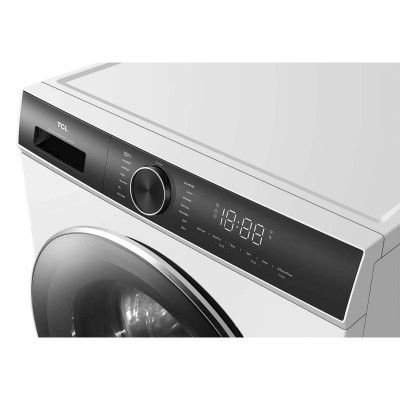 Пральна машина TCL фронтальна, 8кг, 1400, A+++, 53см, дисплей, пара, інвертор, білий Пральна машина TCL фронтальна, 8кг, 1400, A+++, 53см, дисплей, пара, інвертор, білий