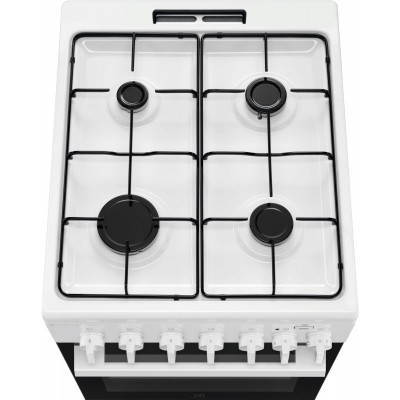 Плита Electrolux комбінована, 58л, 50x60см, конвекція, пара, білий