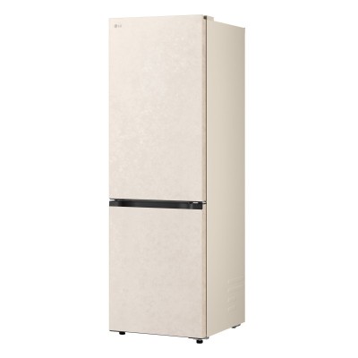 Холодильник LG з нижн. мороз., 186x60х68, холод.відд.-220л, мороз.відд.-113л, 2дв., E, NF, інв., диспл внутр., зона св-ті, бежевий