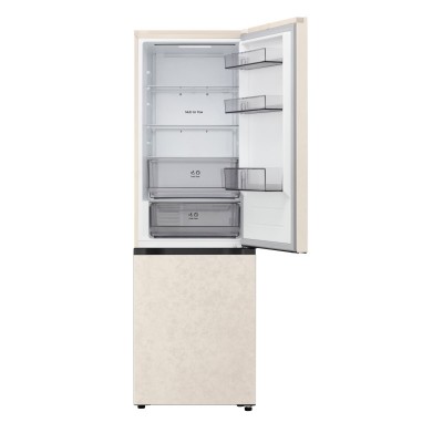 Холодильник LG з нижн. мороз., 186x60х68, холод.відд.-220л, мороз.відд.-113л, 2дв., E, NF, інв., диспл внутр., зона св-ті, бежевий