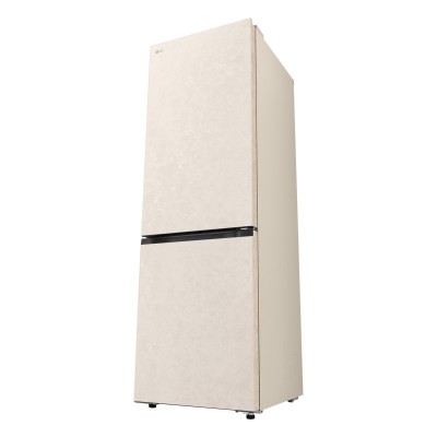 Холодильник LG з нижн. мороз., 186x60х68, холод.відд.-220л, мороз.відд.-113л, 2дв., E, NF, інв., диспл внутр., зона св-ті, бежевий