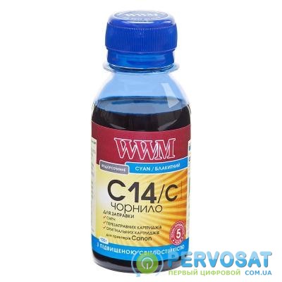 Чернила WWM CANON CLI-451/CLI-471 100г Cyan (C14/C-1)