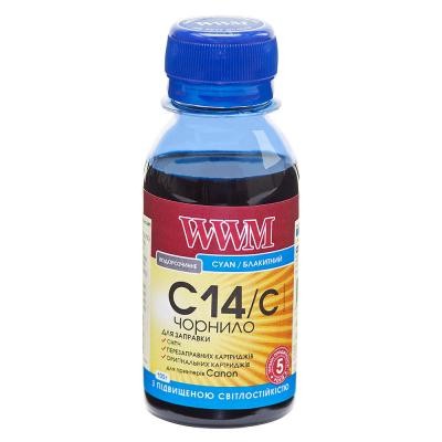 Чорнило WWM CANON CLI-451/CLI-471 100г Cyan (C14/C-1)
