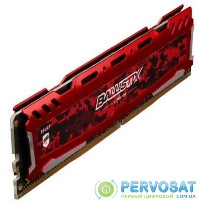 Модуль памяти для компьютера DDR4 16GB 3200 MHz Ballistix Sport Red MICRON (BLS16G4D32AESE)