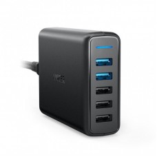 Зарядний пристрій Anker PowerPort 5 - 63W 2xQC3.0 & 3xUSB PowerIQ Black (A2054L11) Зарядний пристрій Anker PowerPort 5 - 63W 2xQC3.0 & 3xUSB PowerIQ Black (A2054L11)