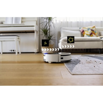 Робот-пилосос karcher RVF 7, h=10.5см, вологе прибирання, конт пил -250л, вода -0.30л, Bluetooth, білий