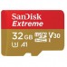 Карта памяти SANDISK 32GB microSDHC V30 A1 UHS-I U3 4K Extreme (SDSQXAF-032G-GN6MA)