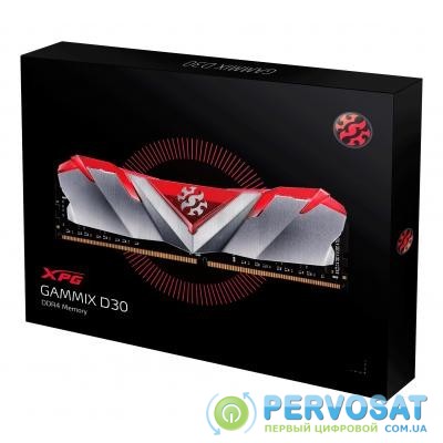Модуль памяти для компьютера DDR4 8GB 3600 MHz XPG Gammix D30 Red ADATA (AX4U360038G17-SR30)