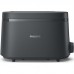 Тостер Philips Essentials Collection 650Вт, пластик, темно-сірий