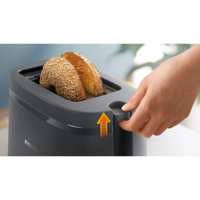 Тостер Philips Essentials Collection 650Вт, пластик, темно-сірий