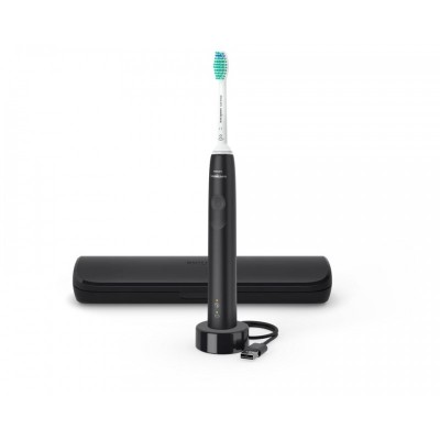 Щітка зубна електр. Philips, Sonicare Gemini 3100, 31т. колив/хв, насадок-1, футляр, чорний