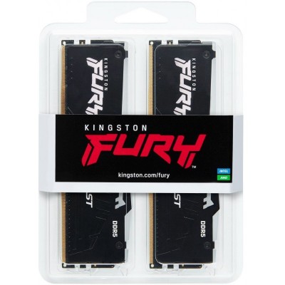 Пам'ять ПК Kingston DDR5 16GB KIT (8GBx2) 5600 FURY Beast RGB EXPO
