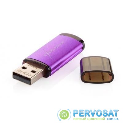 USB флеш накопитель eXceleram 16GB A3 Series Purple USB 2.0 (EXA3U2PU16)