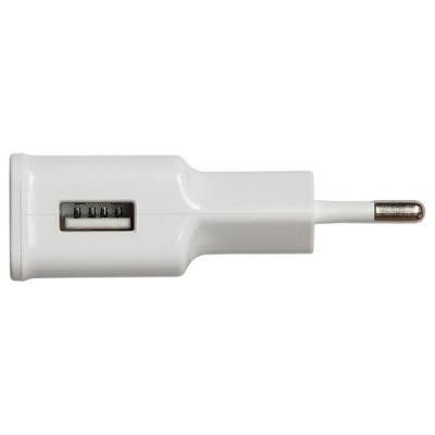 Зарядний пристрій Grand-X USB 5V 2,1A White + cable USB -> micro USB, Cu (CH-03UMW)