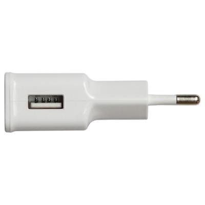 Зарядное устройство Grand-X USB 5V 2,1A White + cable USB -> micro USB, Cu (CH-03UMW)