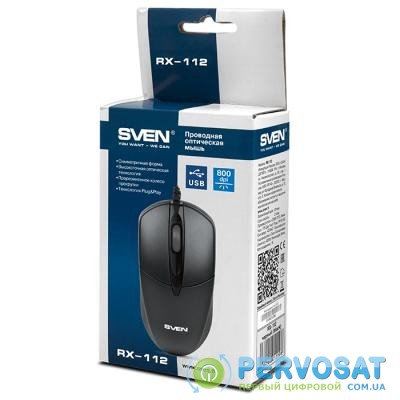 Мышка SVEN RX-112 USB black