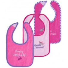 Слинявчик Luvable Friends 3 шт з написами, рожевий (2162 F) Слинявчик Luvable Friends 3 шт з написами, рожевий (2162 F)