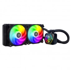 Система рідинного оxолодження SilverStone Perma Frost Premium PF240-ARGB-V2, LGA1700, 2066, 2011, 1200, 115x, AM5, AM4, AM3, AM2, FM1, FM2, TDP240W, чорний