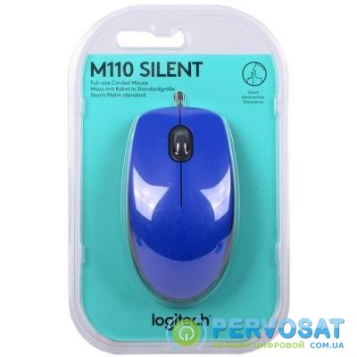 Мышка Logitech M110 Silent Blue (910-005488)