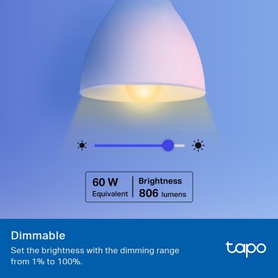 Розумна багатобарвна Wi-Fi лампа TP-LINK Tapo L530E 2шт N300