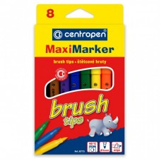 Фломастери Centropen 8773 Maxi Brush tips, 8 colors (8773/08) Фломастери Centropen 8773 Maxi Brush tips, 8 colors (8773/08)