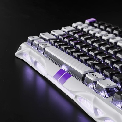 Клавіатура механічна GravaStar Mercury V75 80keys, Magnetic Jade Pro, 8K, USB-A, RGB, Mecha Gray