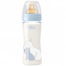 Пляшечка для годування Chicco скляна Original Touch з латекс. соскою 0+ міс. 240 мл Блакит (27720.20) Пляшечка для годування Chicco скляна Original Touch з латекс. соскою 0+ міс. 240 мл Блакит (27720.20)