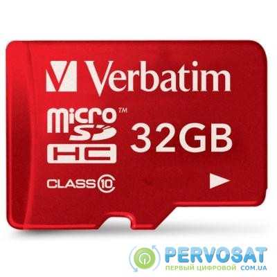 Карта памяти Verbatim 32GB microSDHC class 10 (#44044)