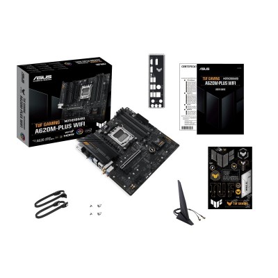 Материнcька плата ASUS A620M-F GAMING WIFI sAM5 A620 4xDDR5 HDMI DP Wi-Fi BT mATX