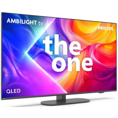 Телевізор 55" Philips QLED 4K 144Hz Smart Titan OS Black Ambilight