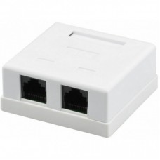Розетка мережева RJ45x2 UTP cat.5e Kingda (KD-WP6035-C5e) Розетка мережева RJ45x2 UTP cat.5e Kingda (KD-WP6035-C5e)