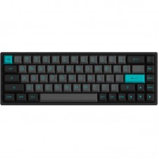 Клавіатура механічна Akko 3068B Plus Black&Cyan 68Key,CS Jelly Purple, BT/WL/USB-A, EN/UKR, RGB, Чорний