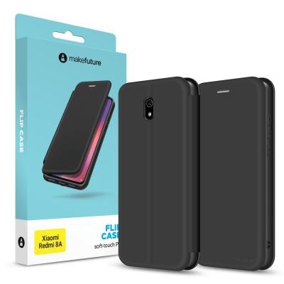 Чехол для моб. телефона MakeFuture Xiaomi Redmi 8A Flip (Soft-Touch PU) Black (MCP-XR8ABK)