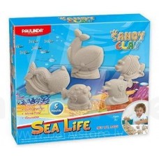 Пісок для творчості Paulinda Sandy clay Морське життя 300г 5 од Пісок для творчості Paulinda Sandy clay Морське життя 300г 5 од