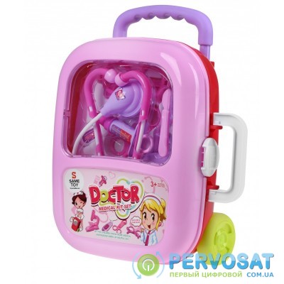 Same Toy Игровой набор - Доктор (в чемодане, розовый)