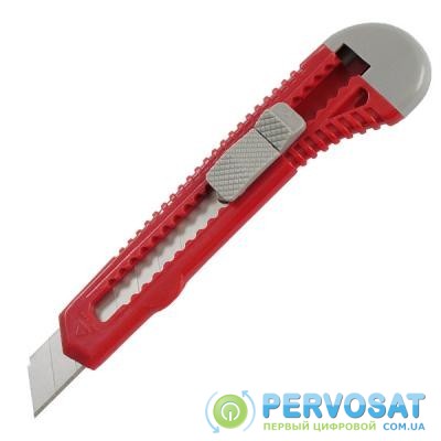 Нож канцелярский Axent 18 мм, blister, gray-red (6502-А)
