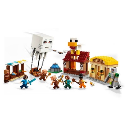 Конструктор LEGO Minecraft Напад на село з повітряною кулею Ґаст